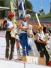 podium zawodów - od lewej: Rok Benkovic (Słowenia), Maximilian Mechler (Niemcy), Veli-Matti Lindstroem (Finlandia)