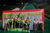 Podium konkursu drużynowego
