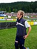 Daniel Forfang (Norwegia) już po skokach, czeka na kolegów z reprezentacji