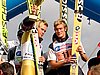 Bjoern Einar Romoeren (Norwegia) i Daniel Forfang (Norwegia) na podium