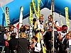 Podium drużynówki - Austriacy i Norwegowie