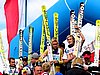 Podium konkursu drużynowego