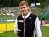 Morten Solem (Norwegia) z kawką, nie miał sojego udziału w zwycięstwie drużynowym Norwegów
