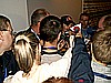 Adam Małysz (Polska) oblężony przez dziennikarzy
