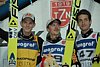 Thomas Morgenstern (Austria), Adam Małysz (Polska) i Wolfgang Loitzl (Austria)