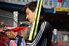 Andreas Kofler (Austria) daje autograf