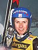 Uśmiechnięty Simon Ammann (Szwajcaria)