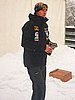 Veli-Matti Lindstroem (Finlandia) poza skocznią