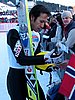 Noriaki Kasai (Japonia) rozdaje autografy
