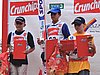 Podium K-65 od lewej: Mateusz Cieślar, Maciej Kot, Paweł Słowiok (Polska)