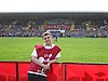 Andrew na meczu skoczków w Warszawie