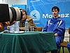 konferencja prasowa - Martin Schmitt (Niemcy); po lewej Olaf Lubaszenko