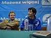 konferencja prasowa - od lewej: Olaf Lubaszenko (Polska, reprezentant R.A.P.), Martin Schmitt (Niemcy)
