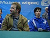 konferencja prasowa - od lewej: Olaf Lubaszenko (Polska, reprezentant R.A.P.), Martin Schmitt (Niemcy)