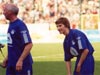 trener Gianfranco Oballa (Włochy) i Robert Kranjec (Słowenia)