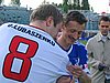 Adam Małysz (Polska) i Olaf Lubaszenko
