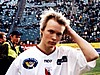 Veli-Matti Lindstroem (Finlandia) podczas meczu