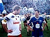 kapitanowie drużyn - Olaf Lubaszenko i Adam Małysz (Polska)