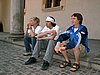 Bine Norcic (Słowenia), Emmanuel Chedal i Nicolas Dessum (Francja) siedzą na Wawelu :-)