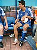 "ta folia na nodze to z opakowania na drugie śniadanie" - Andreas Kofler (Austria)