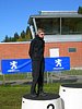 Tami Kiuru (Finlandia) na podium