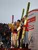 podium zawodów - Tom Hilde (Norwegia), Gregor Schlierenzauer (Austria), Bjoern Einar Romoeren (Norwegia)