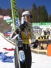 Adam Małysz (Polska) pozuje z Kulą