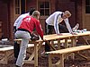 trening skoczków - rozciąganie