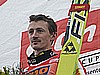 Adam Małysz (Polska) na podium