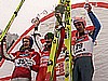 Anders Jacobsen (Norwegia), Adam Małysz (Polska) i Martin Koch (Austria)