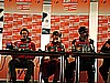 Anders Jacobsen (Norwegia), Adam Małysz (Polska) i Martin Koch (Austria)
