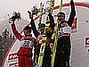 Simon Ammann (Szwajcaria), Adam Małysz (Polska) i Martin Koch (Austria)