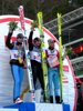 podium piątkowych zawodów - od lewej: Janne Ahonen (Finlandia), Gregor Schlierenzauer (Austria) i Bjoern Einar Romoeren (Norwegia)