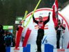 Thomas Morgenstern (Austria) cieszy się ze zdobycia Kryształowej Kuli