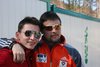 Kacper Skrobot (Polska) i serviceman kadry Czech