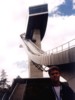 nasz redaktor Andrew i rozbieg skoczni w Innsbrucku (Austria)