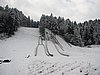 widok na skocznie w Zagórzu