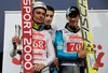 Podium: Jan Ziobro, Bartłomiej Kłusek, Piotr Żyła (Polska)