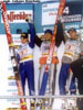 Podium - Matti Hautamaeki (Finlandia), Sven Hannawald (Niemcy) i Martin Hoellwarth (Austria)