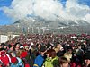 Tłumy pod skocznią w Garmisch-Partenkirchen