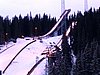 skocznie w Trondheim widziane z boku
