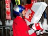 Adam Małysz (Polska) rozdaje autografy