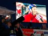 Adam Małysz (Polska) przemawia do licznie zgromadzonej publiczności