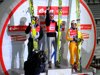 zadowoleni Austriacy na podium - od lewej Andreas Kofler, Thomas Morgenstern, Wolfgang Loitzl (Austria)