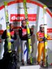 podium - od lewej Andreas Kofler, Thomas Morgenstern, Wolfgang Loitzl (Austria)
