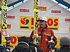 Adam Małysz (Polska) na podium