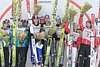 podium zawodów drużynowych
