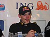 Adam Małysz (Polska) na konferencji prasowej