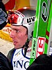 Sigurd Pettersen (Norwegia) udziela wywiadu