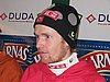 Roar Ljoekelsoey (Norwegia) na konferencji po sobotnim konkursie skoków